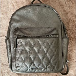 Vera Bradley pewter leather backpack